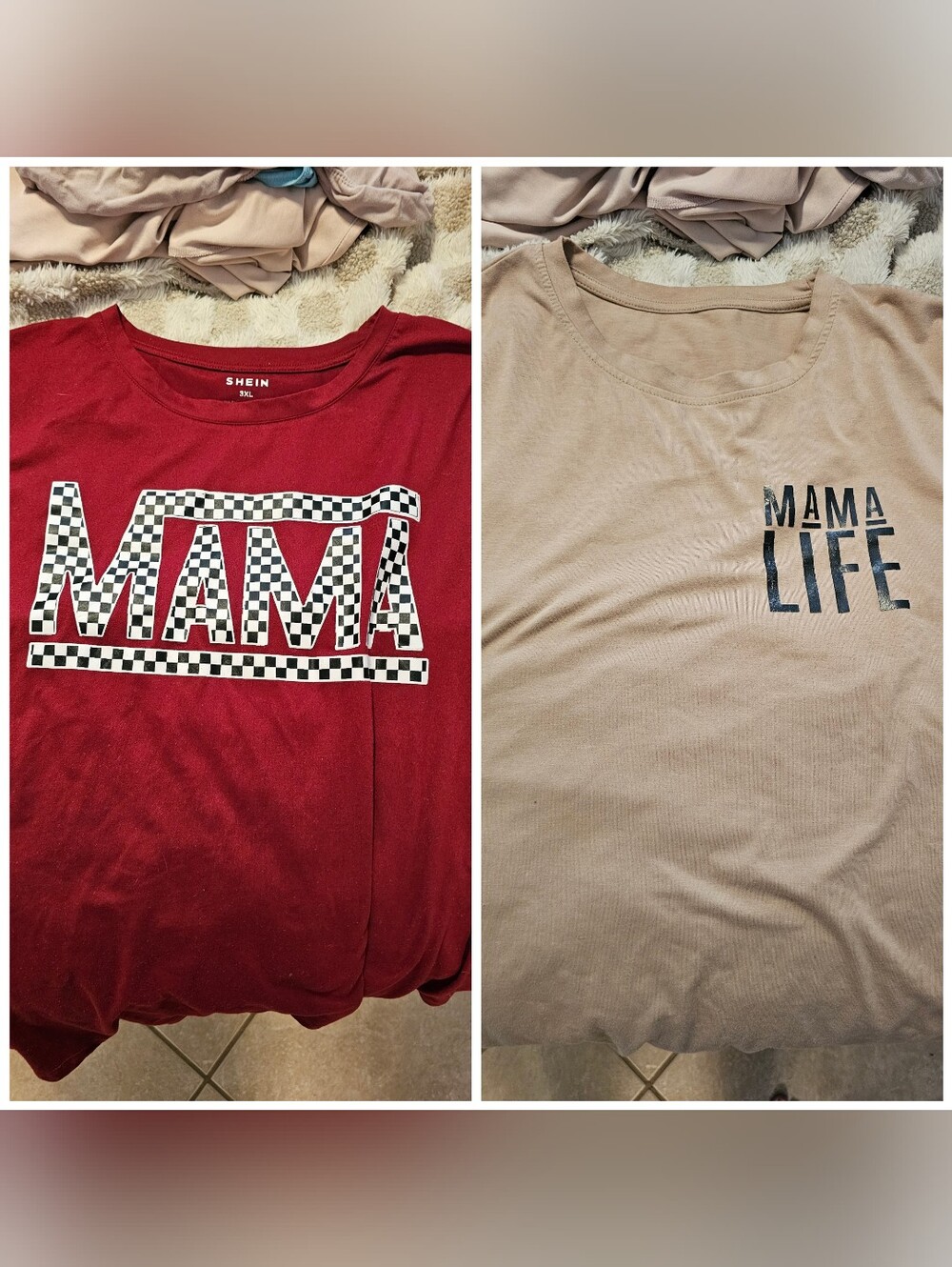 SHEIN Bundle Of 2 "MAMA" Graphic Tee